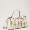 Small Roxanne Eggshell High Shine Leather Women Small Roxanne Eggshell High Shine Leather Women