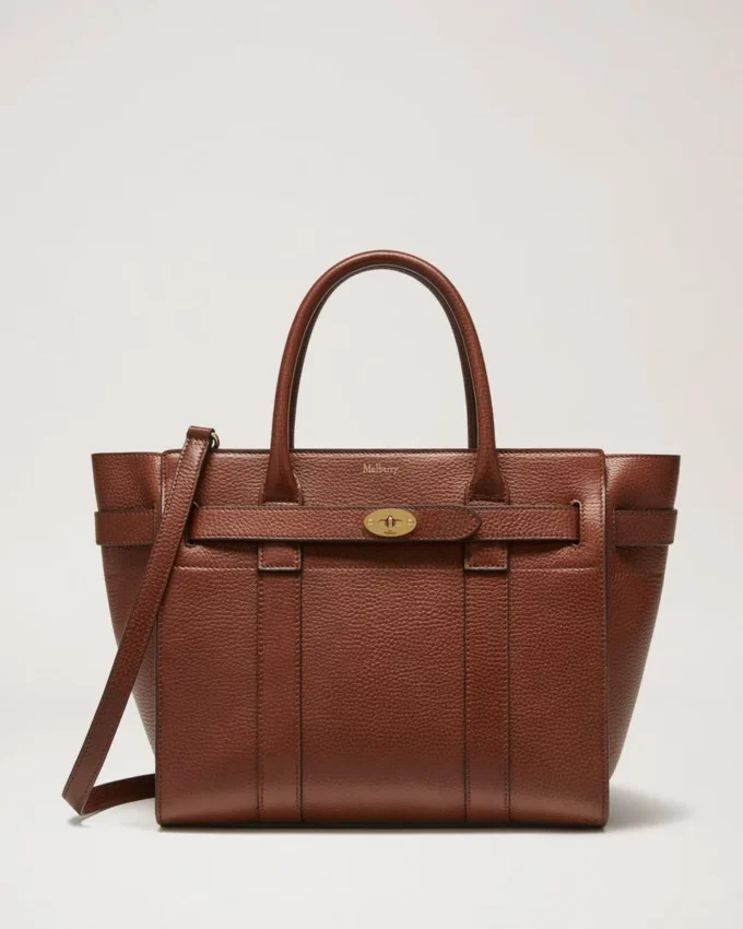 Small Zipped Bayswater Ek tvåfärgad Small klassisk korn