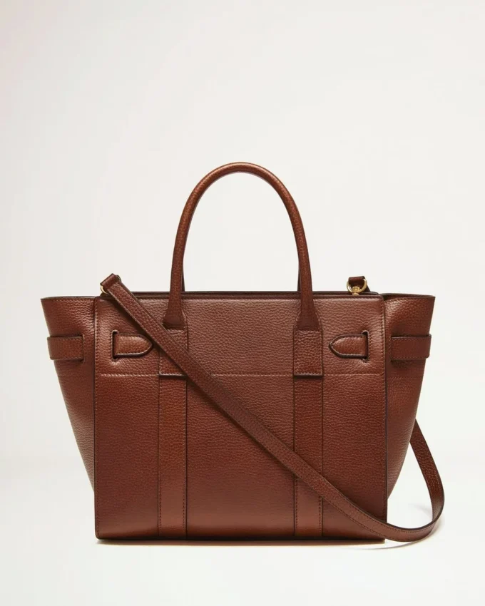 Small Zipped Bayswater Ek tvåfärgad Small klassisk korn