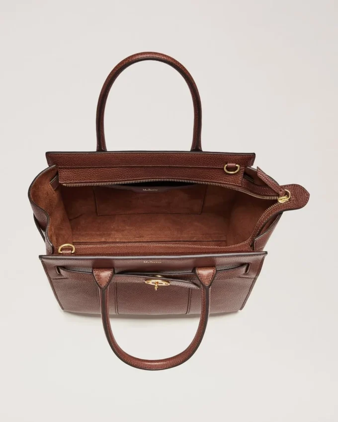 Small Zipped Bayswater Ek tvåfärgad Small klassisk korn