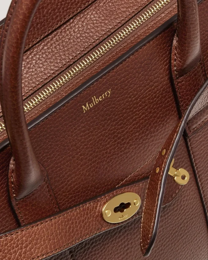Small Zipped Bayswater Ek tvåfärgad Small klassisk korn