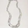 Softie Chunky halsband i silverpläterad mässing för kvinnor Softie Chunky halsband i silverpläterad mässing för kvinnor