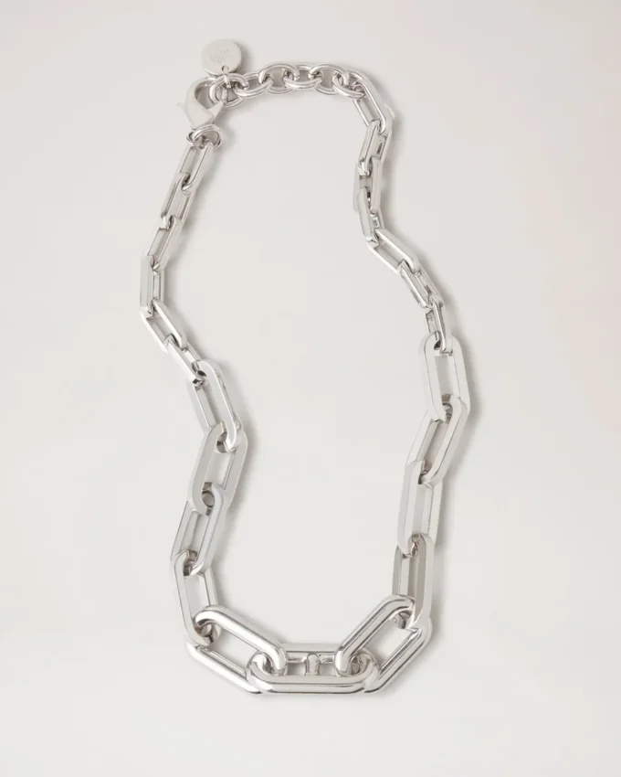 Softie Chunky halsband i silverpläterad mässing för kvinnor Softie Chunky halsband i silverpläterad mässing för kvinnor