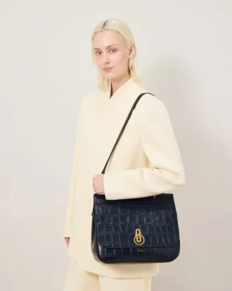 Stor Amberley-väska med handtag, Night Sky Matte Big Croc