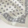 Stor fyrkantig scarf – Mulberry Tree Eggshell Silk Twill