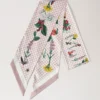 Stor smal scarf – Riverside Floral Blossom Pink återvunnen polyester