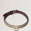 Stort hundhalsband i läder Dune & Oxblood Small Classic Grain Stort hundhalsband i läder Dune & Oxblood Small Classic Grain