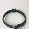 Stort hundhalsband i läder, Mulberry Green, små klassiska märken Stort hundhalsband i läder, Mulberry Green, små klassiska märken