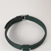 Stort hundhalsband i läder, Mulberry Green, små klassiska märken Stort hundhalsband i läder, Mulberry Green, små klassiska märken