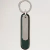 Traditionell nyckelring Mulberry Green Small Classic Grain