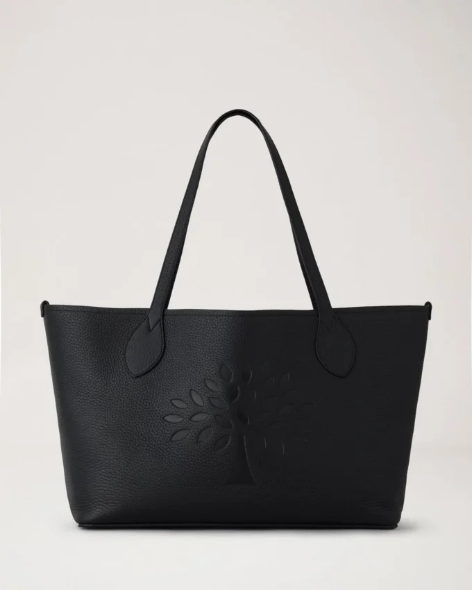 Tree Tote Black Heavy Grain Women