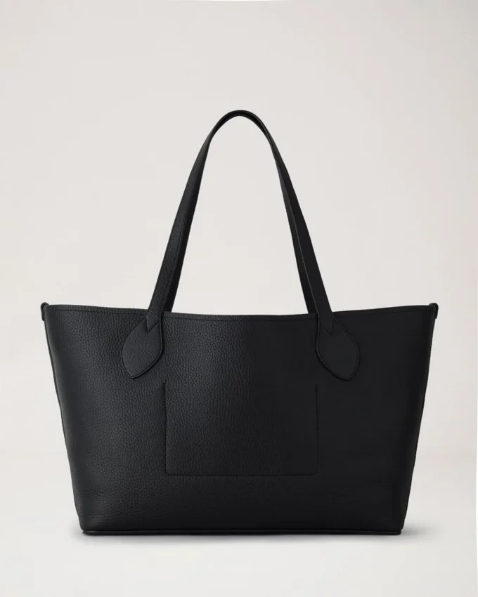 Tree Tote Black Heavy Grain Women