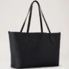Tree Tote Black Heavy Grain Women