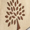 Tree Tote – Raffia Ecru & Bright Oak Raffia & läderkant Tree Tote – Raffia Ecru & Bright Oak Raffia & läderkant