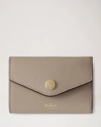 Vikbar plånbok för flera kort, Cashmere Taupe, Small Classic Grain