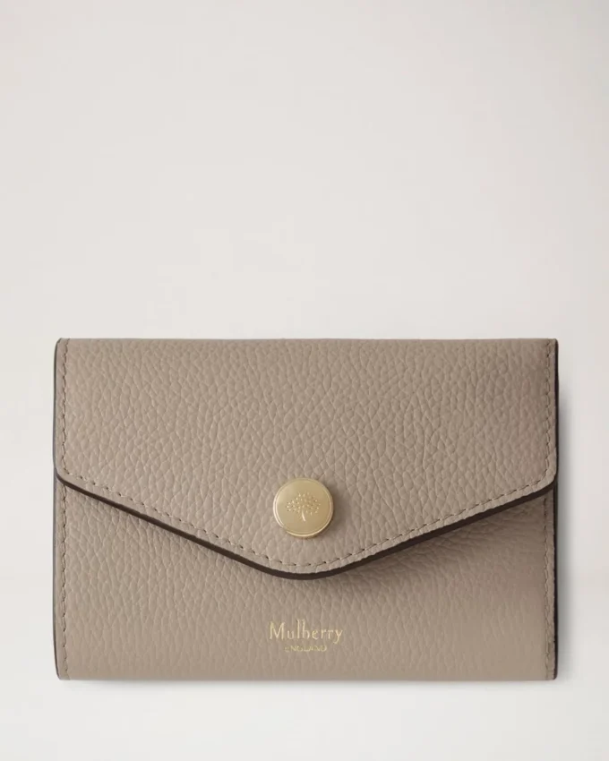Vikbar plånbok för flera kort, Cashmere Taupe, Small Classic Grain