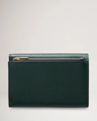 Vikbar plånbok med flera kortfack Mulberry Green Small Classic Grain Vikbar plånbok med flera kortfack Mulberry Green Small Classic Grain