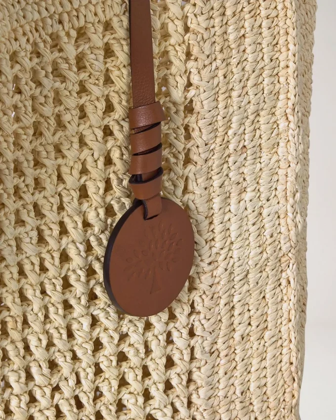 Virkad väska i naturfärgad raffia – sommarutgåva Virkad väska i naturfärgad raffia – sommarutgåva