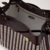 Vävd väska Ebony & Eggshell Vävda läderpresenter till henne Vävd väska Ebony & Eggshell Vävda läderpresenter till henne