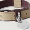 XS läderhalsband Dune & Oxblood Small Classic Grain XS läderhalsband Dune & Oxblood Small Classic Grain
