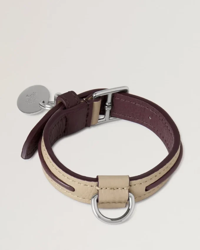 XS läderhalsband Dune & Oxblood Small Classic Grain XS läderhalsband Dune & Oxblood Small Classic Grain