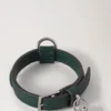 Xs läderhalsband i Mulberry Green, små klassiska mönster Xs läderhalsband i Mulberry Green, små klassiska mönster